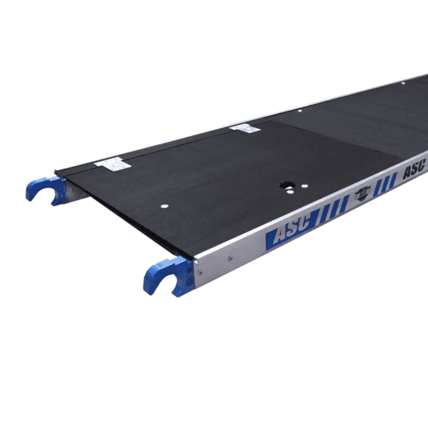 Piattaforma trabattello ASC chiusa con superficie antiscivolo in legno betonplex.