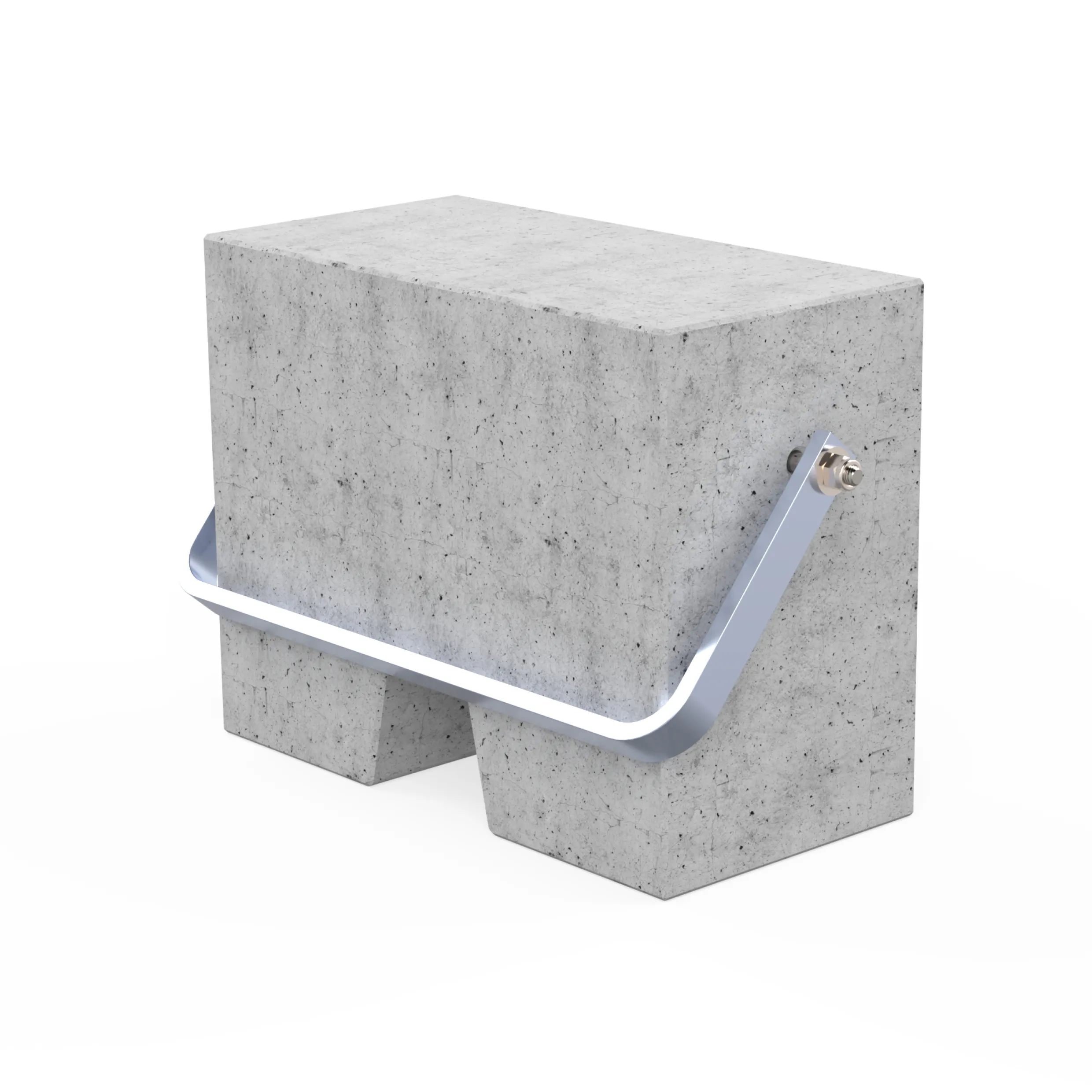 Blocco in Cemento SGS con Staffa Metallica