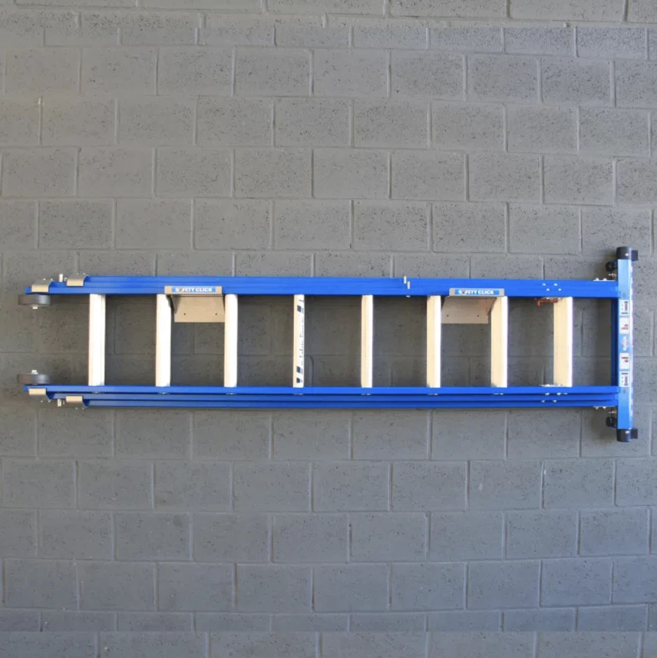 Safetyclick montato con scala telescopica