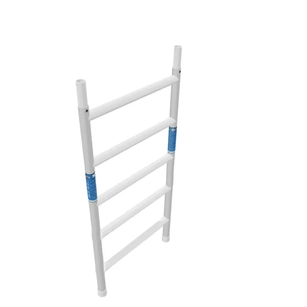 Telaio di montaggio ASC 75-28-5 in alluminio, vista angolare, compatibile con trabattelli larghi 75 cm.