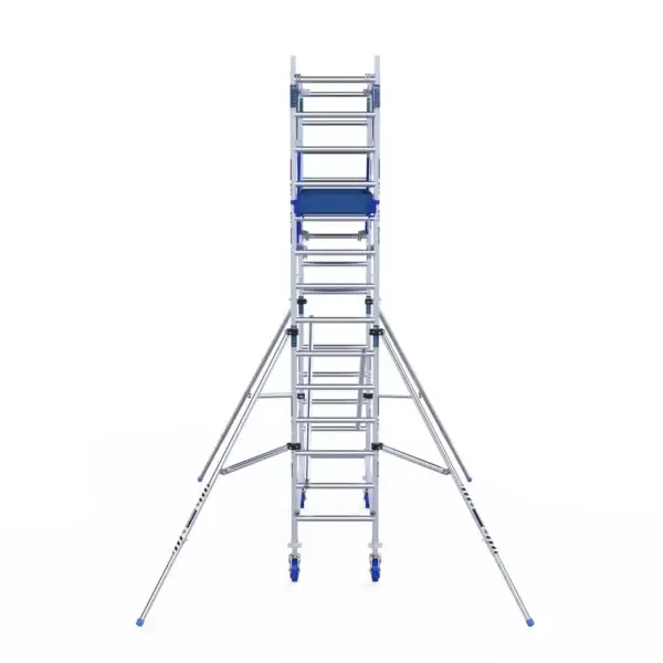 Trabattello industriale ASC 75x250x5,2 metri, con piattaforma di lavoro rinforzata e struttura stabile.