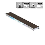 EuroScaffold piattaforma mobile universale 30 cm con sistema di bloccaggio